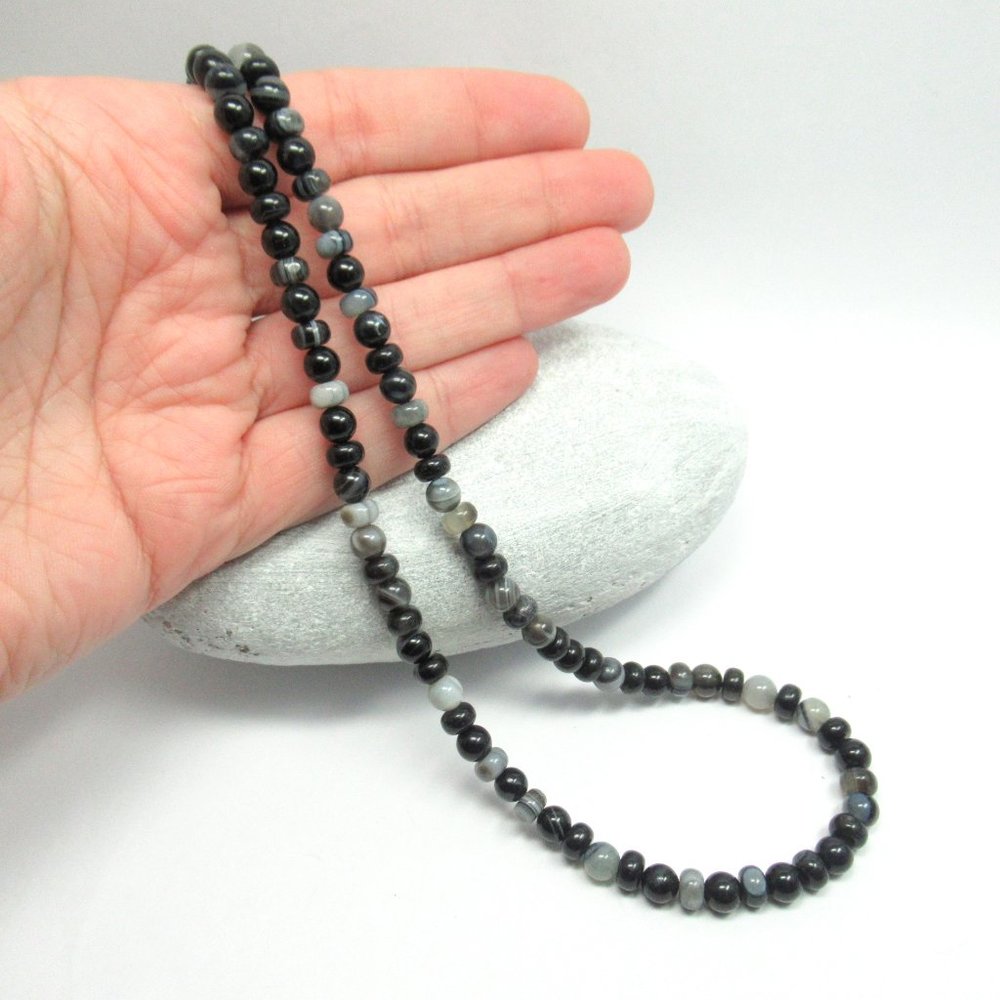 Black Lace Agate necklace